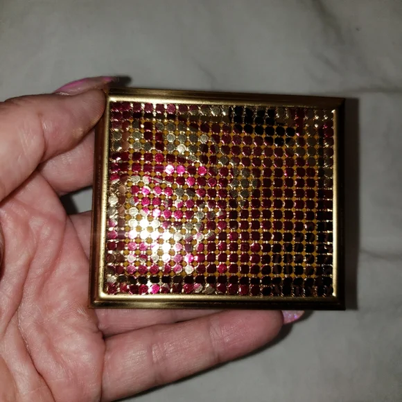 Whiting Davis Mesh Vintage Compact Mirror